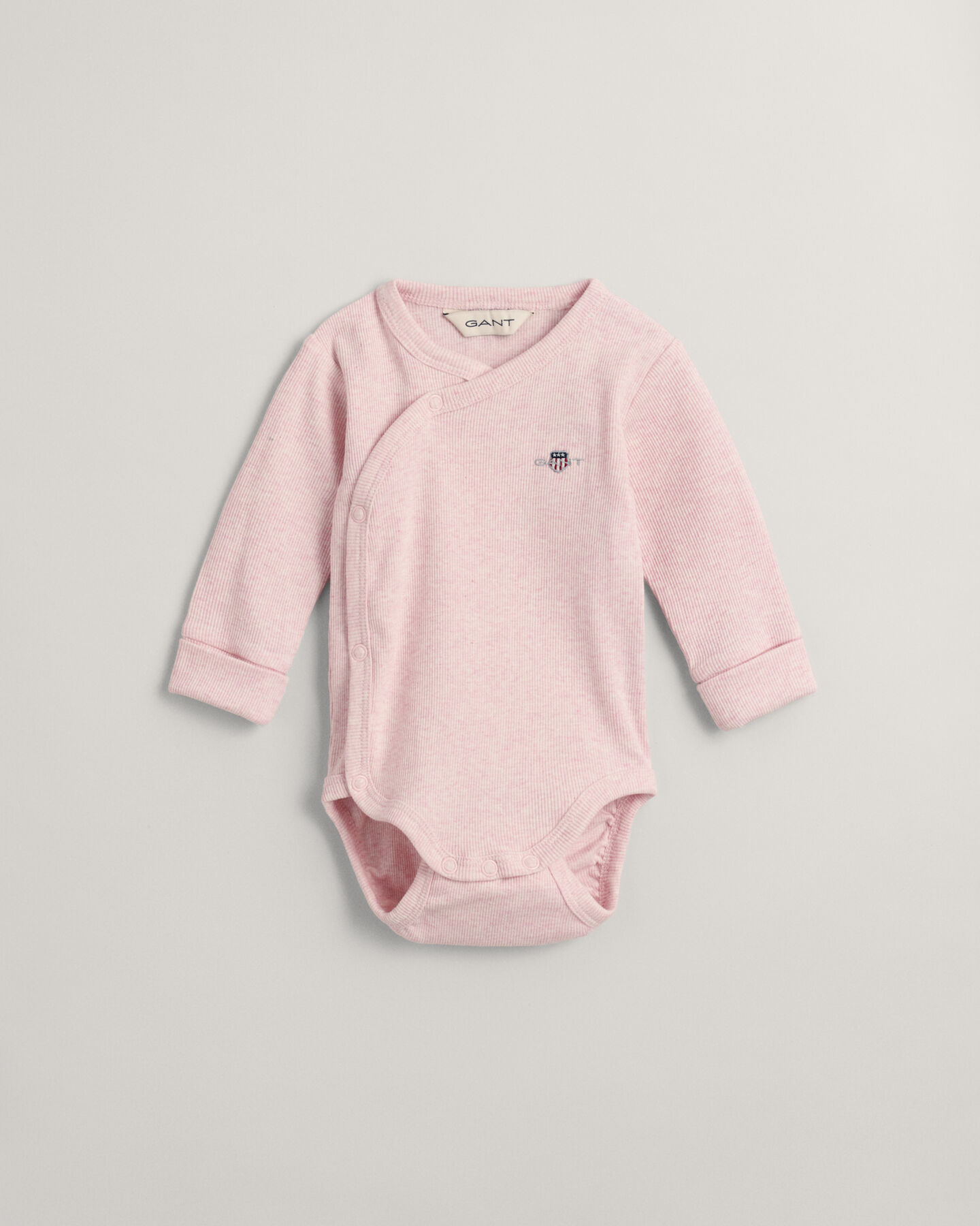 Baby Shield ribbstickad omlottbody