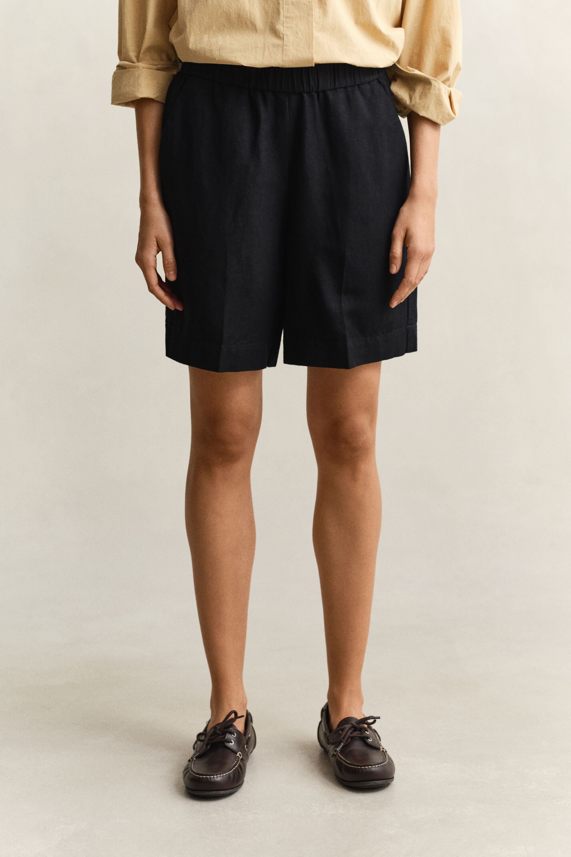 Shorts i linneblandning