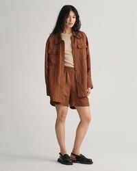 Skjortjacka i linne och viskos