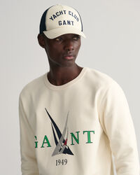 Segelm&ouml;nstrad crew neck sweatshirt