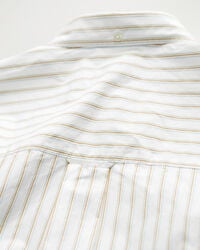 Relaxed fit Heritage randig kort&auml;rmad poplinskjorta