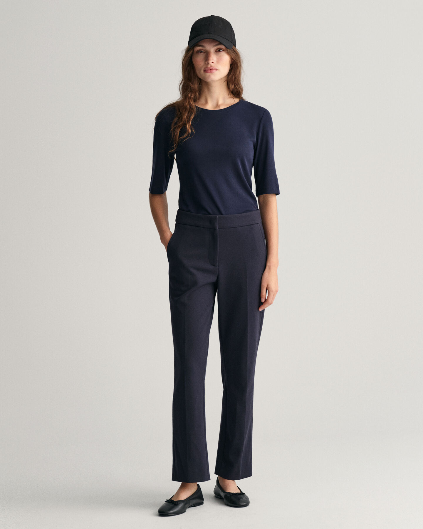 Cigarettbyxor i jersey