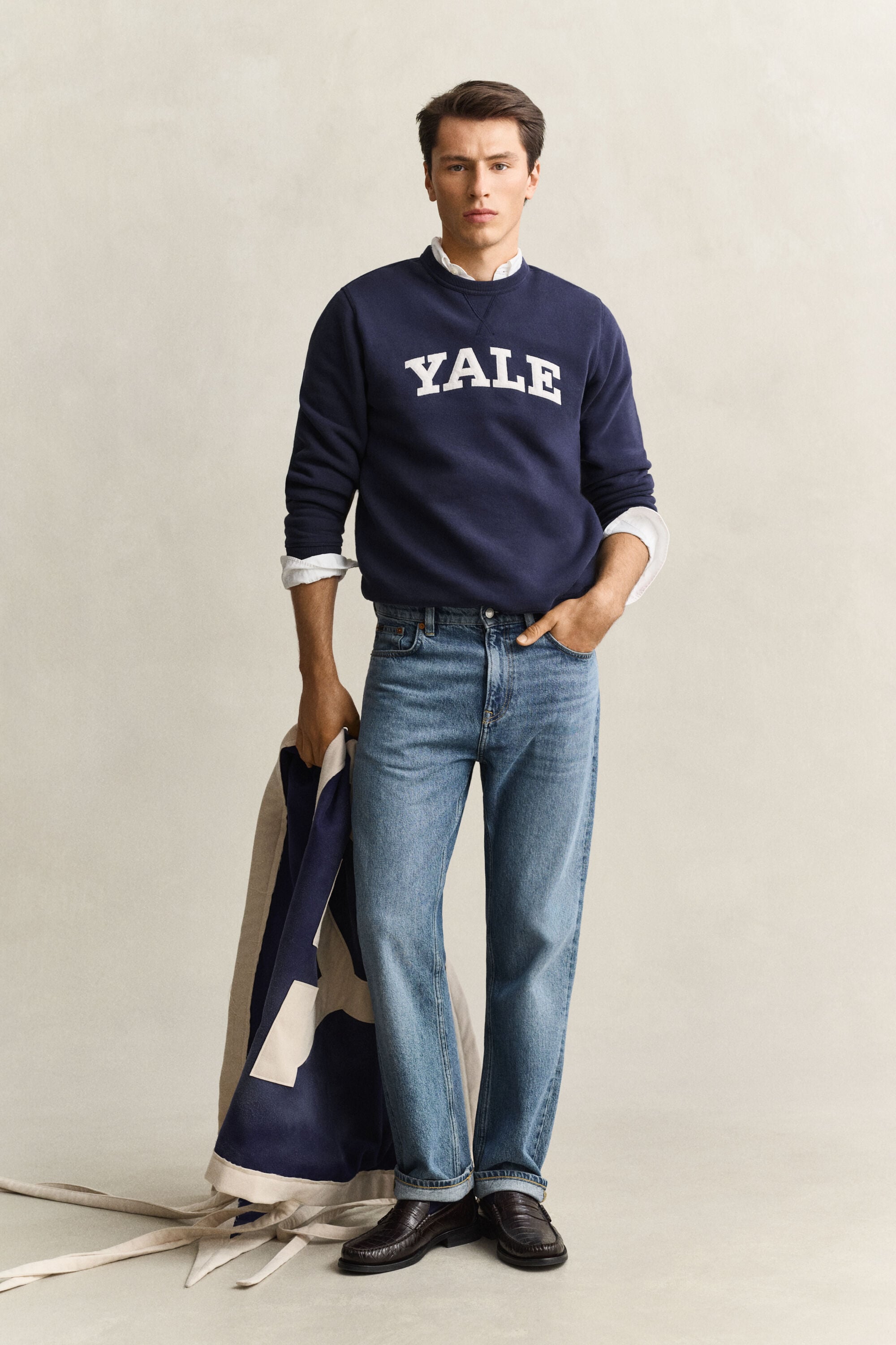 Gant x Yale rundhalsad sweatshirt