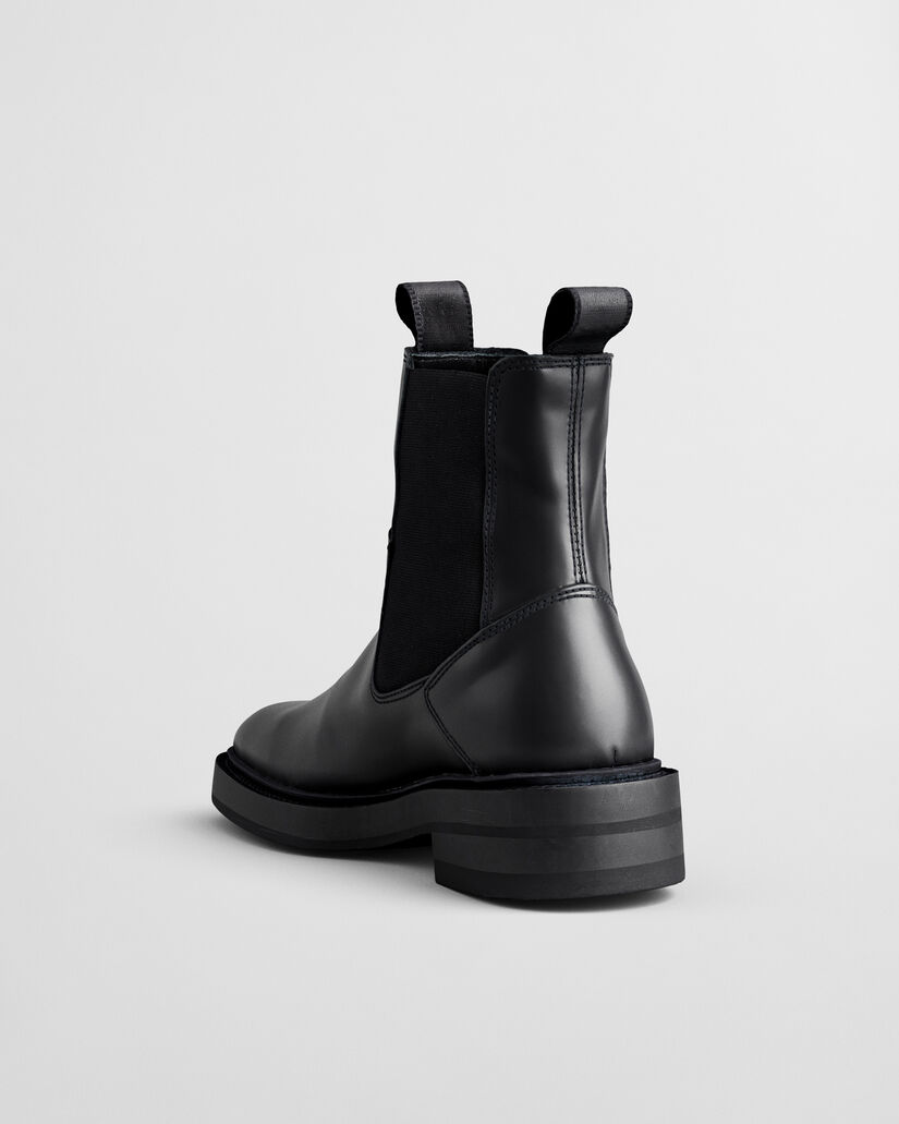 Fallwi medelhöga boots i läder