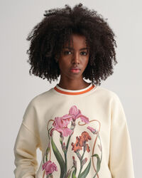 Iris Print crew neck sweatshirt
