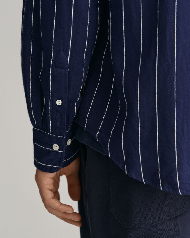 Relaxed fit randig skjorta