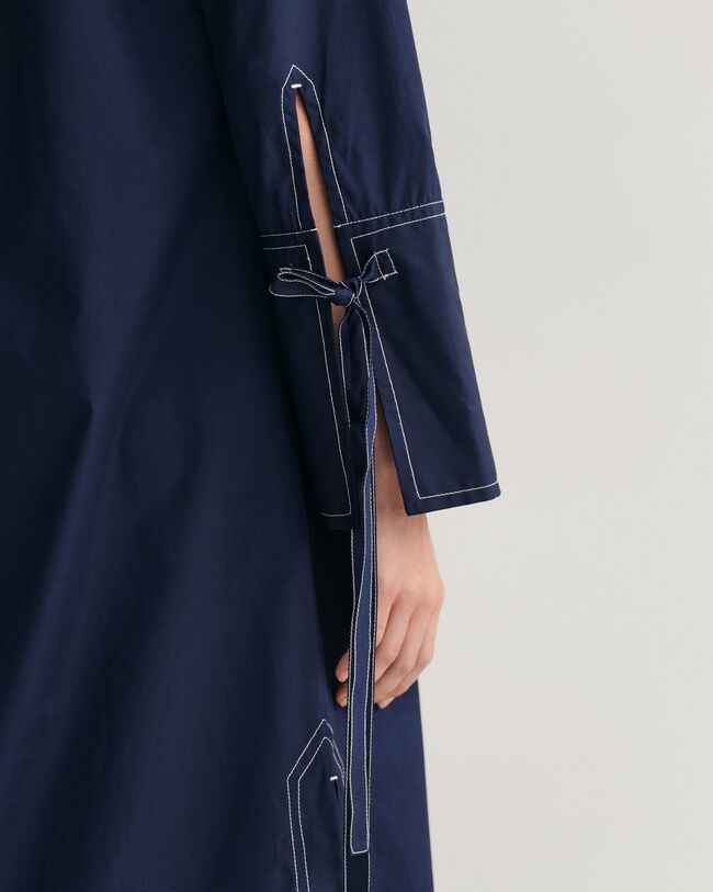 Contrast Stitch skjortklänning