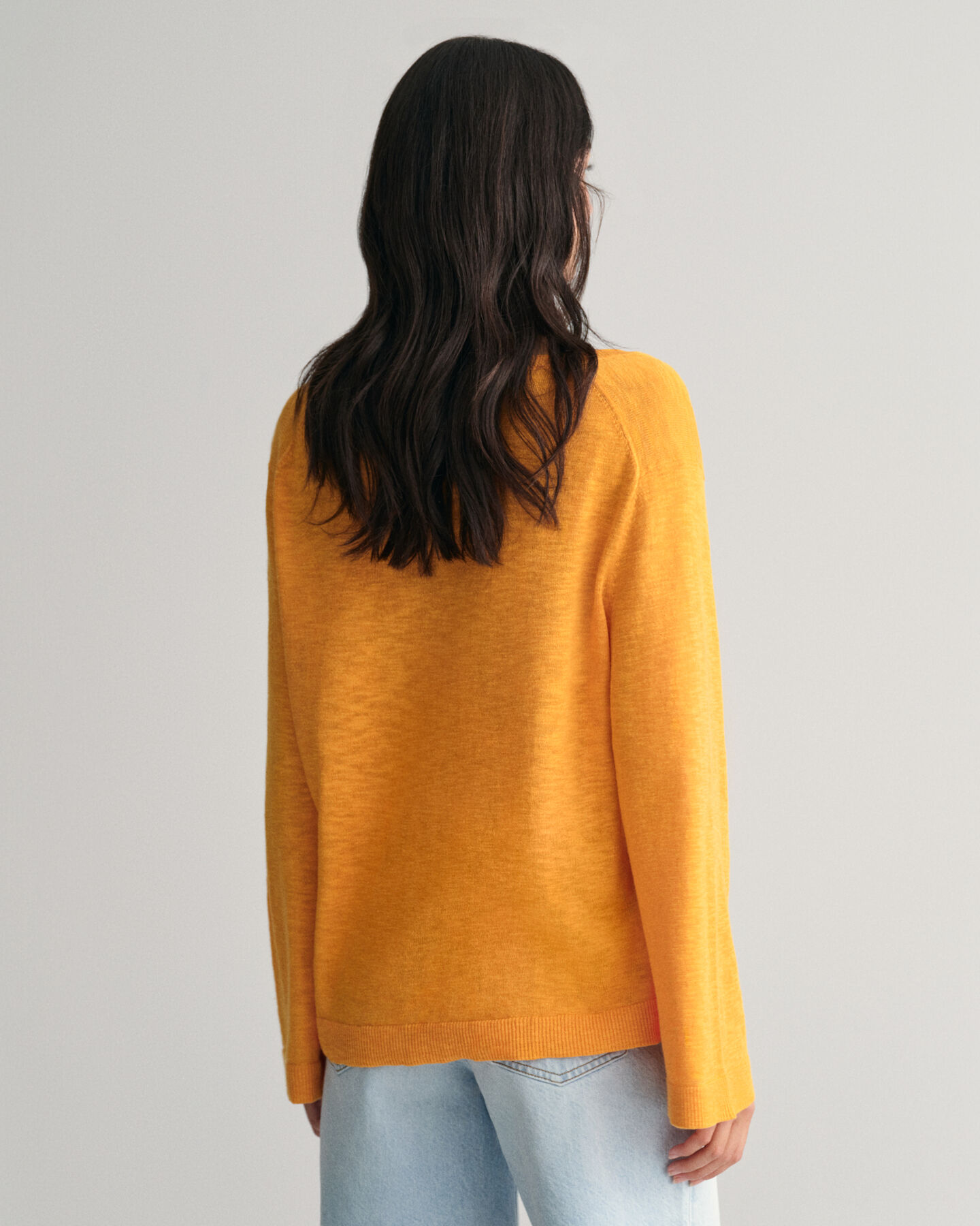 Linen Blend V-Neck Sweater