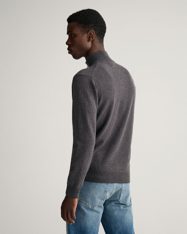 Half-zip tr&ouml;ja i superfin lammull