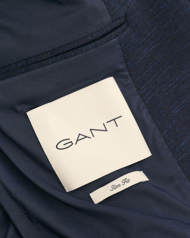 Blazer i bomull och linne