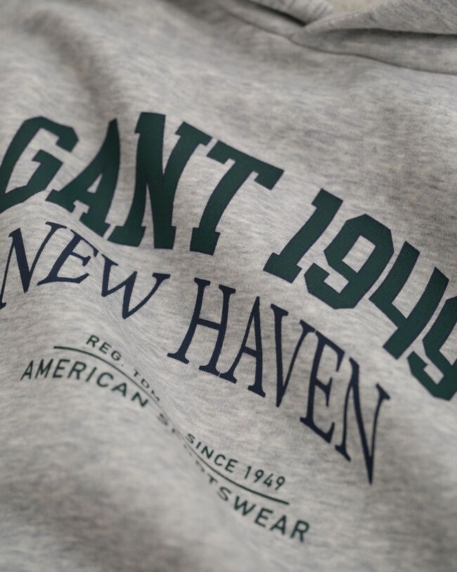 Teens hoodie med tryck