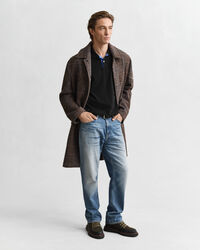 Kontrastfärgad pikétröja