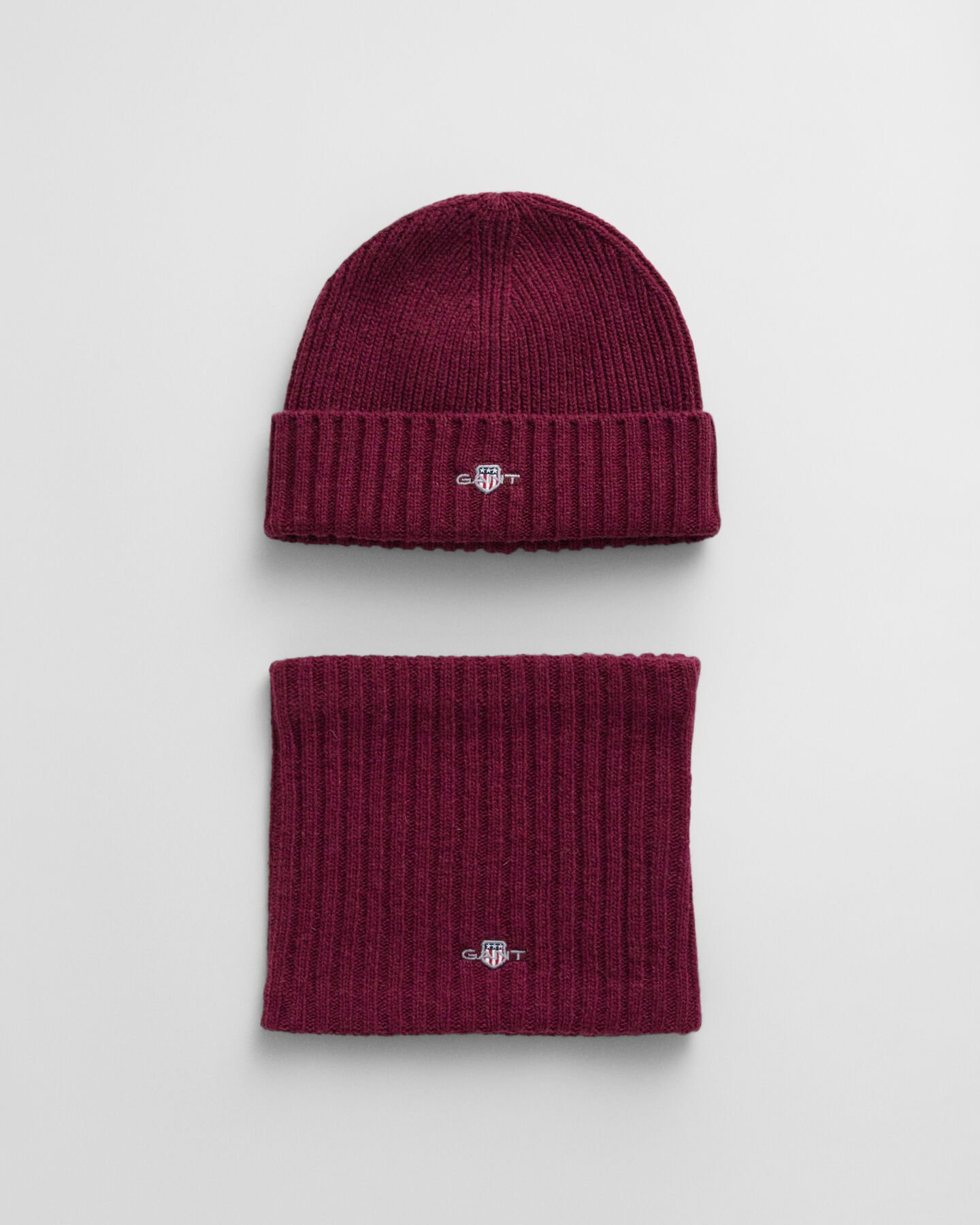 Kids set med m&ouml;ssa och sjalkrage i ull