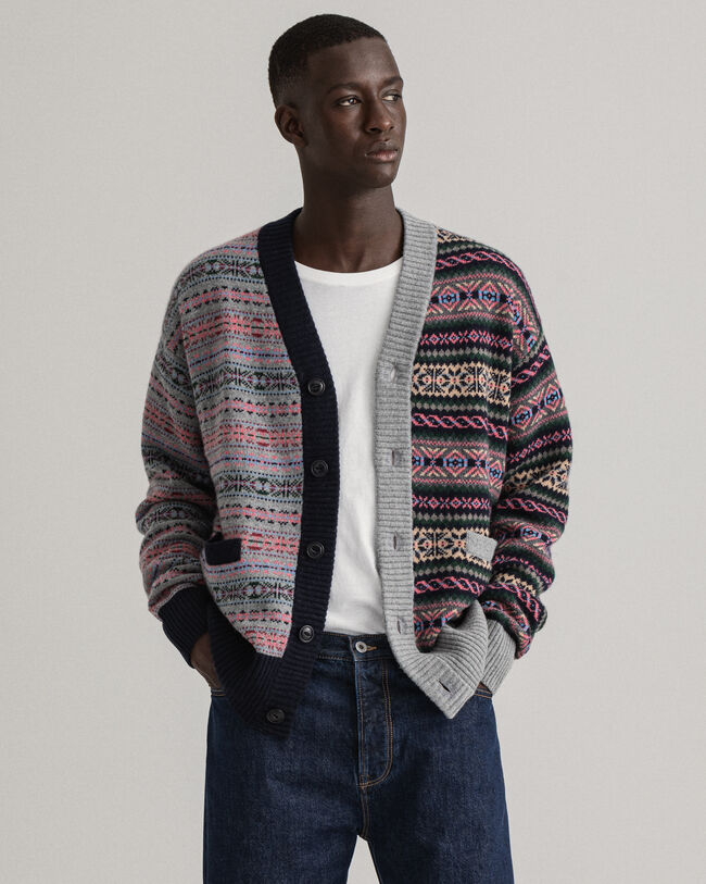 REMAKE Fair Isle-cardigan