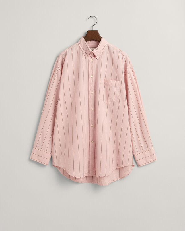 Oversized Luxury randig oxfordskjorta