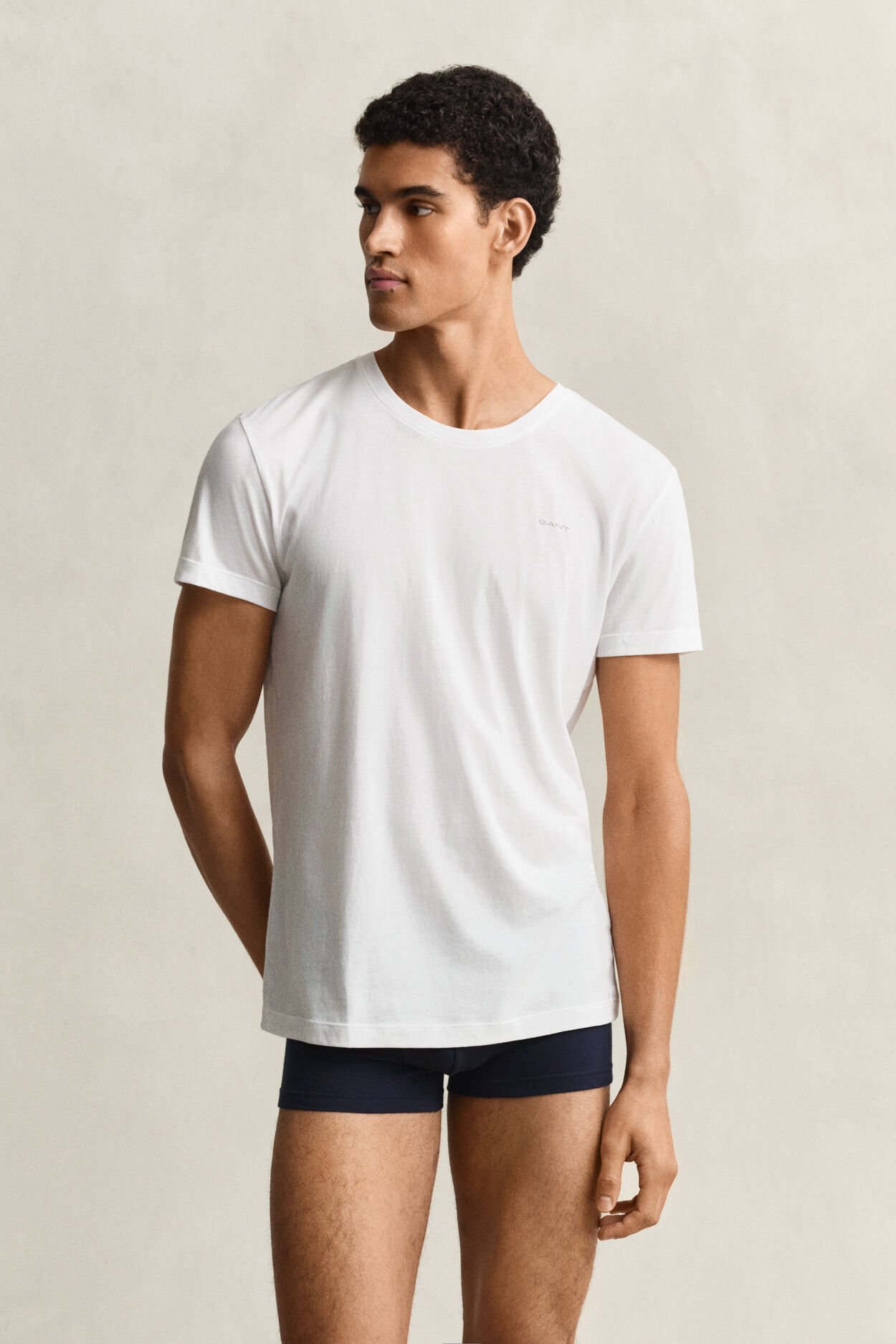 Tvåpack rundhalsade T-shirtar