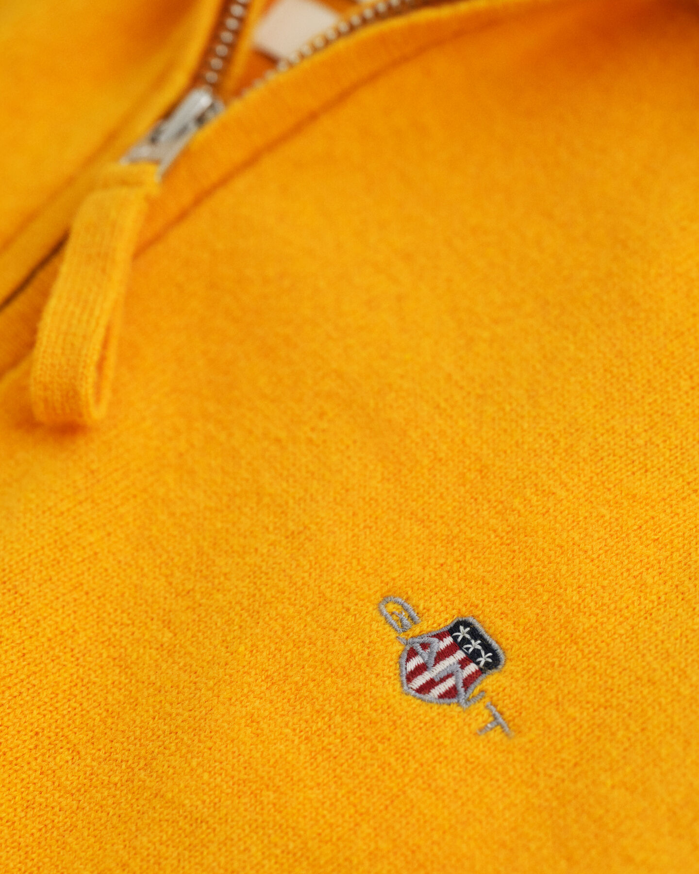 Tröja i superfin lammull med half-zip