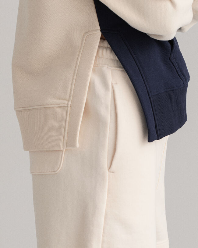 Color hoodie med färgblock