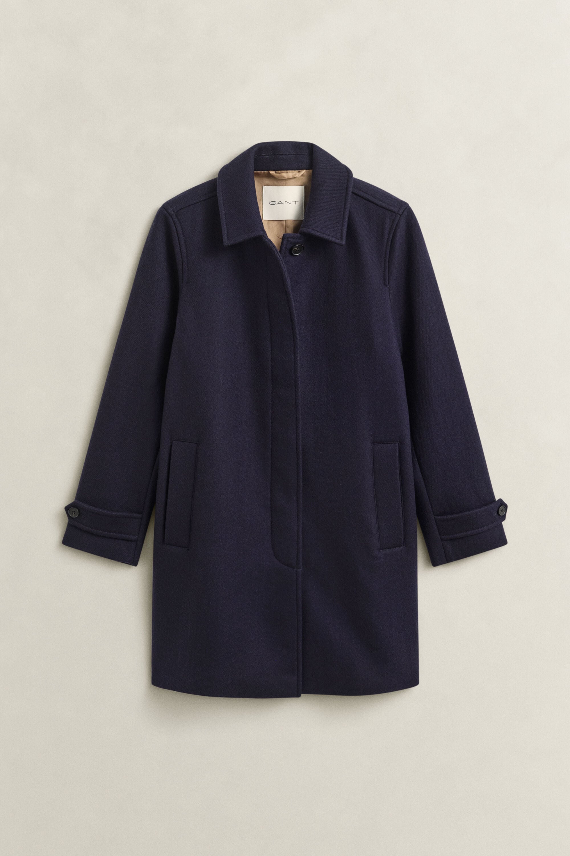 Car Coat i ullblandning