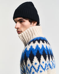 Cardigan i jacquard med dragkedja