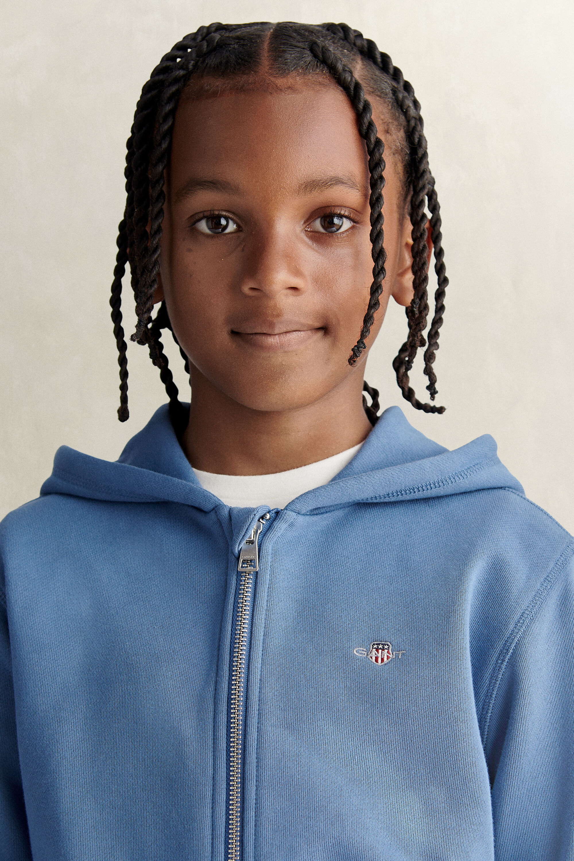 Teens Shield hoodie med dragkedja