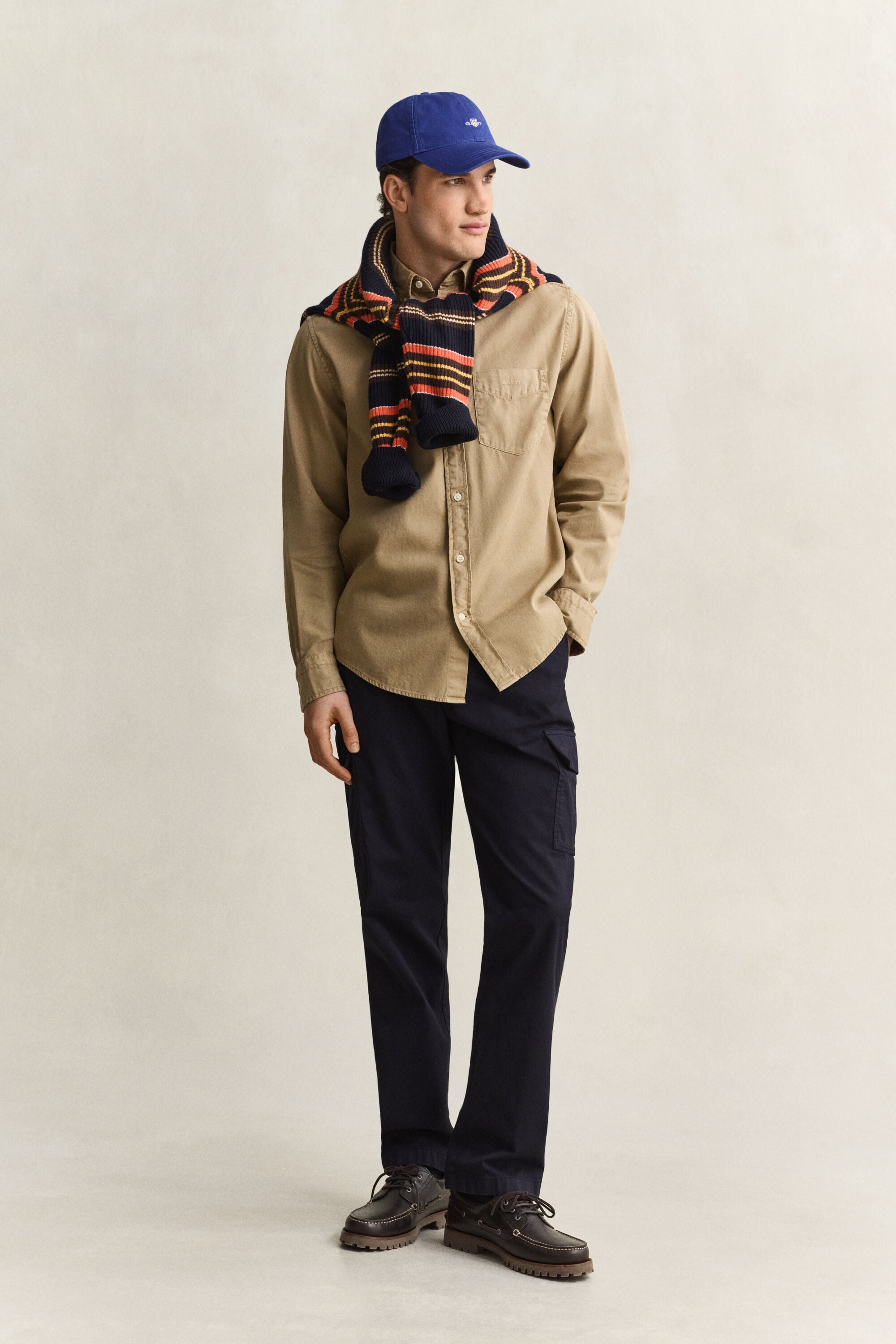 Regular fit twillskjorta