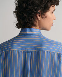 Randig knytblus i siden