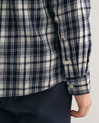 Kids regular fit rutig flanellskjorta