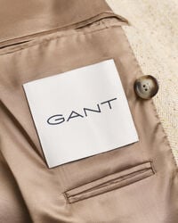 Relaxed fit kostymkavaj med fiskbensmönster