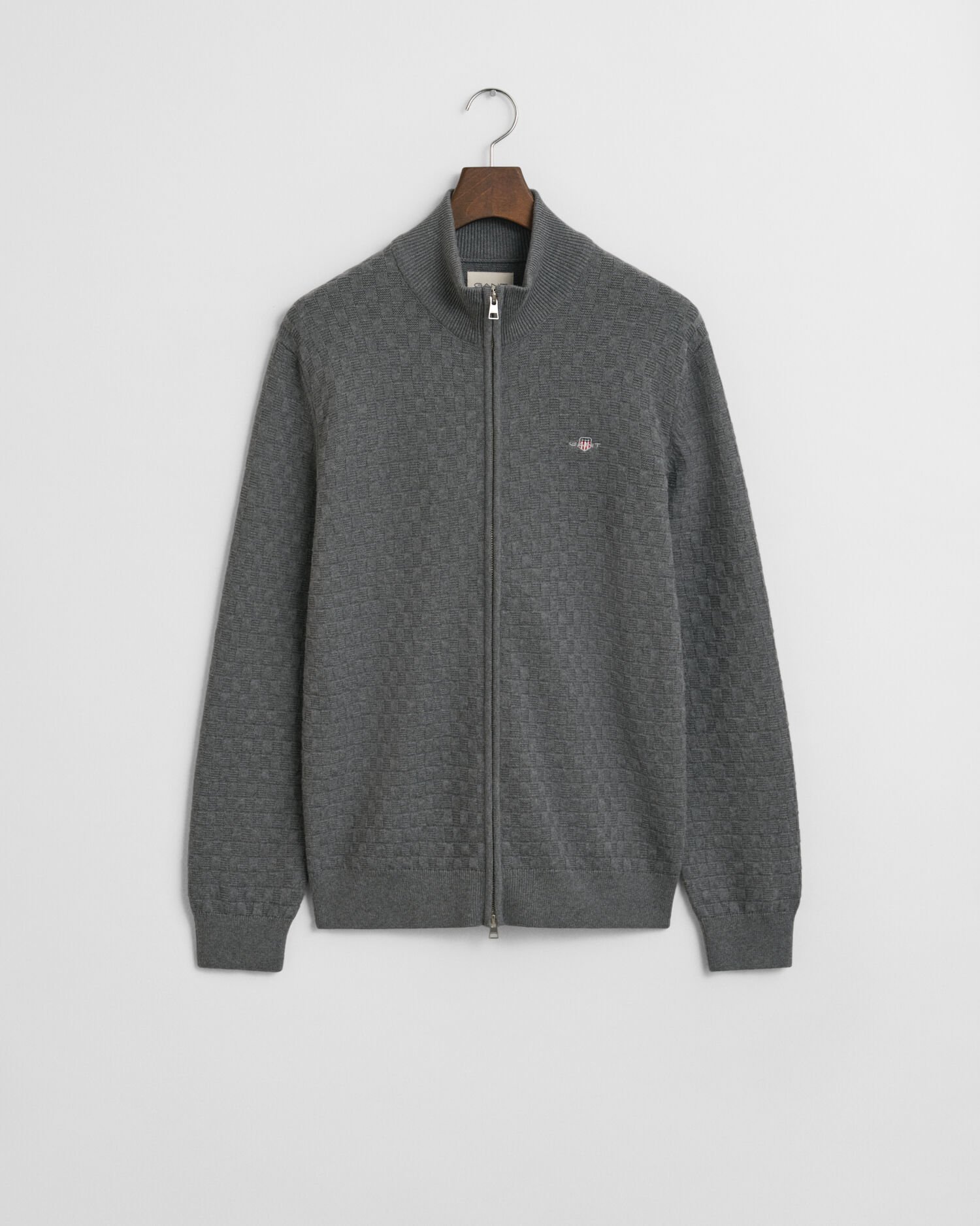 Tröja med dragkedja och mikrostruktur