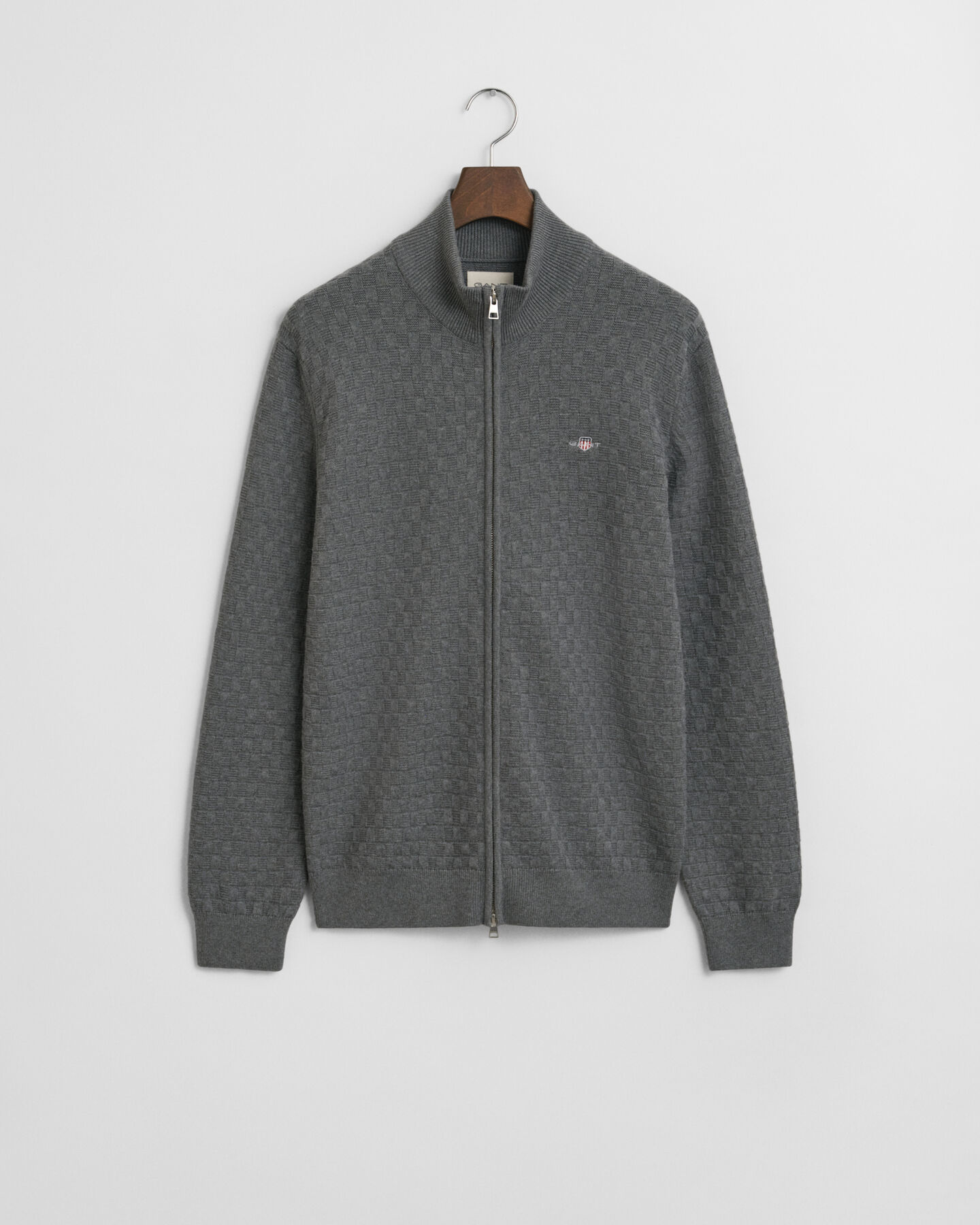 Tröja med dragkedja och mikrostruktur