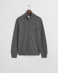 Tröja med dragkedja och mikrostruktur