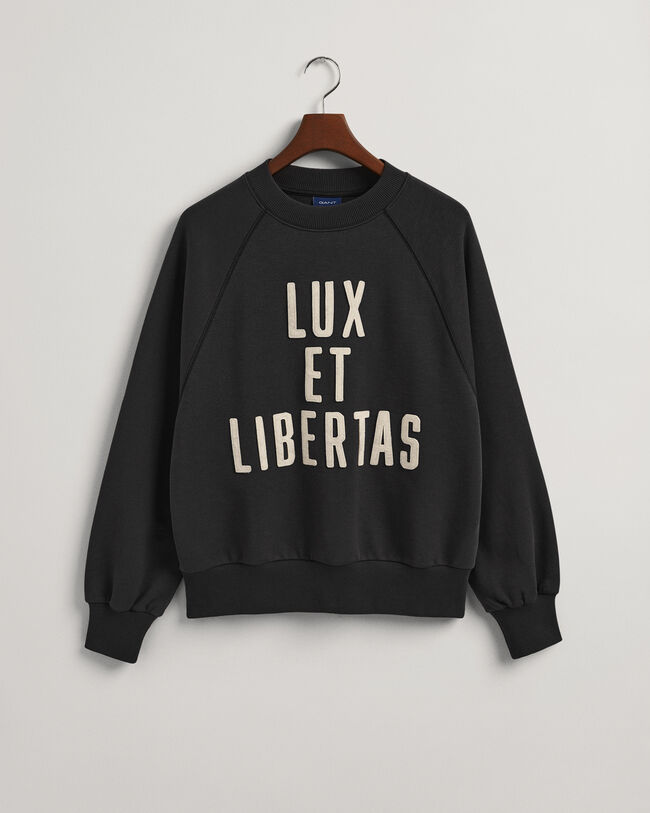 Luxe crew neck sweatshirt