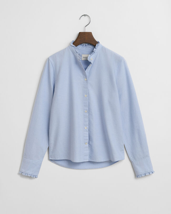 Klassisk oxfordblus med volang