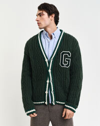 Seasonal G kabelstickad cardigan