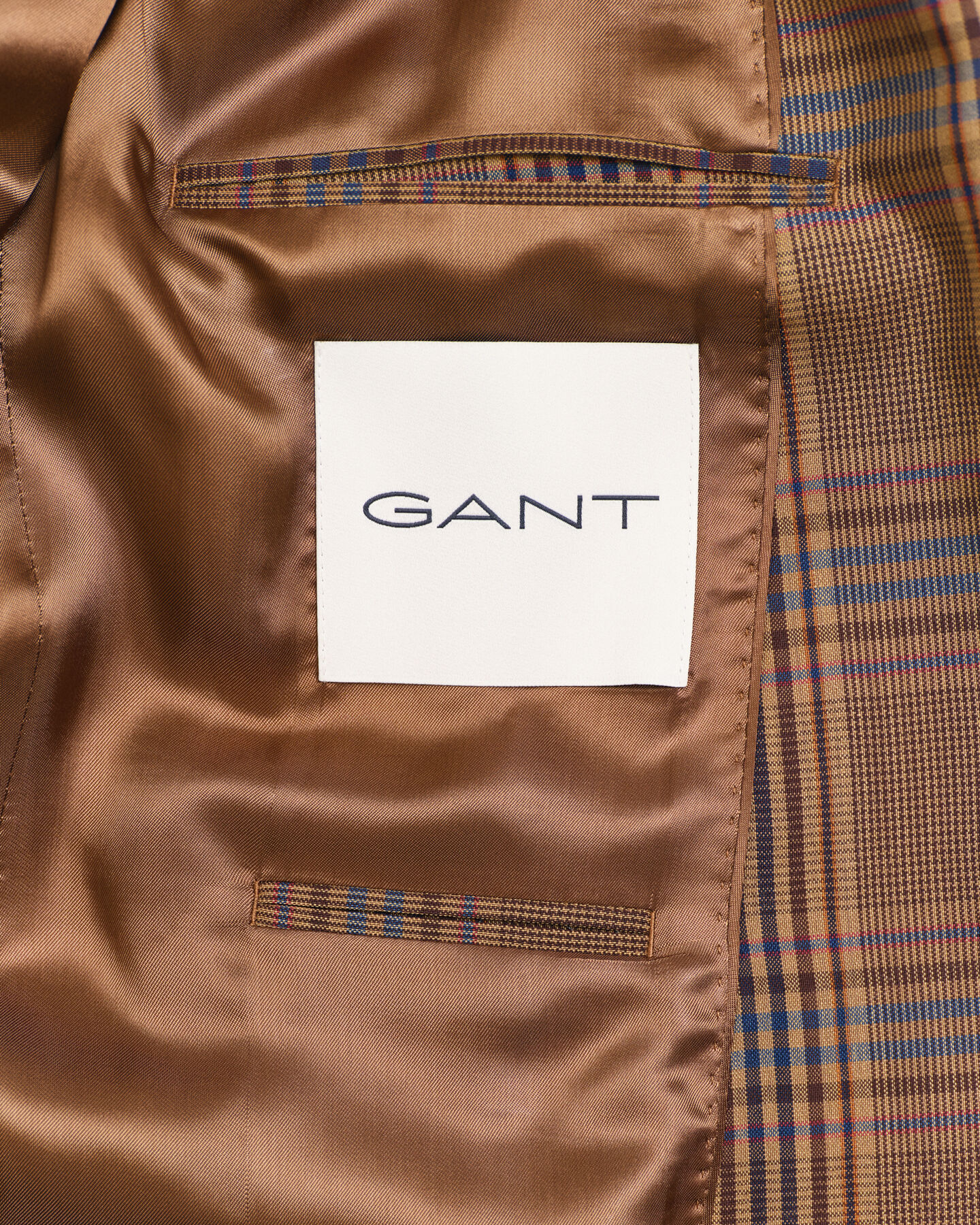 Relaxed fit rutig yllekavaj