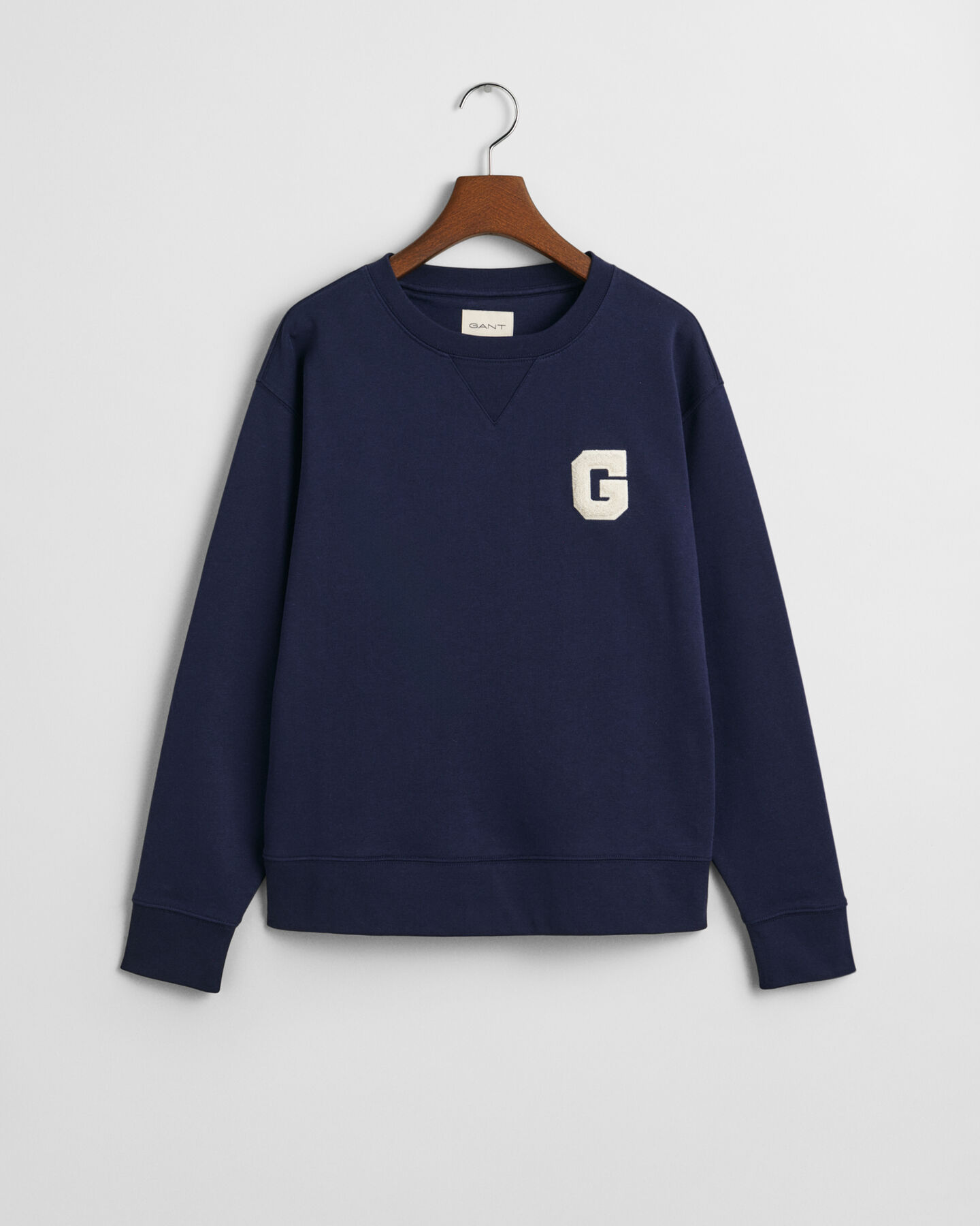 Rundhalsad sweatshirt med G-märke