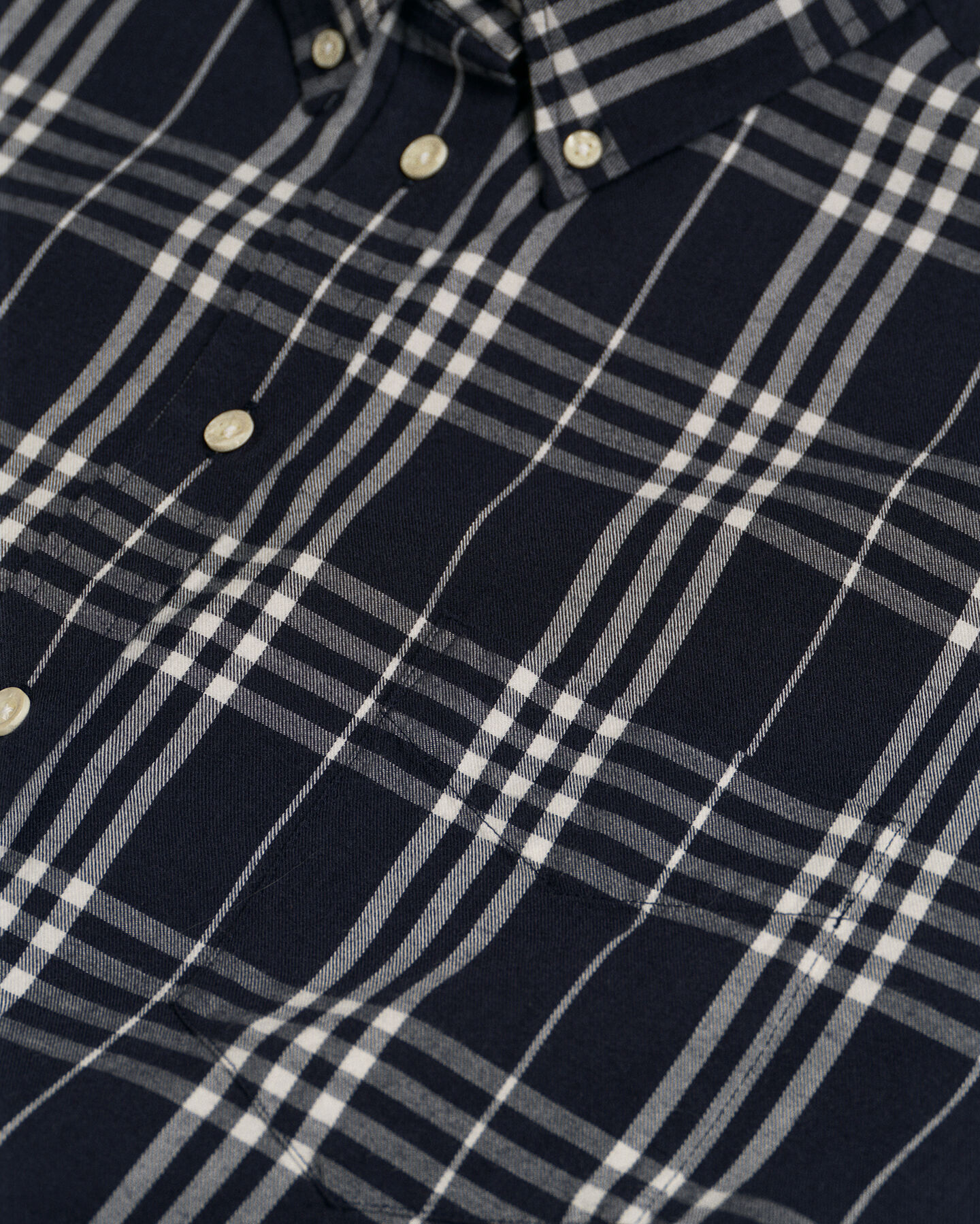 Relaxed fit rutig flanellskjorta