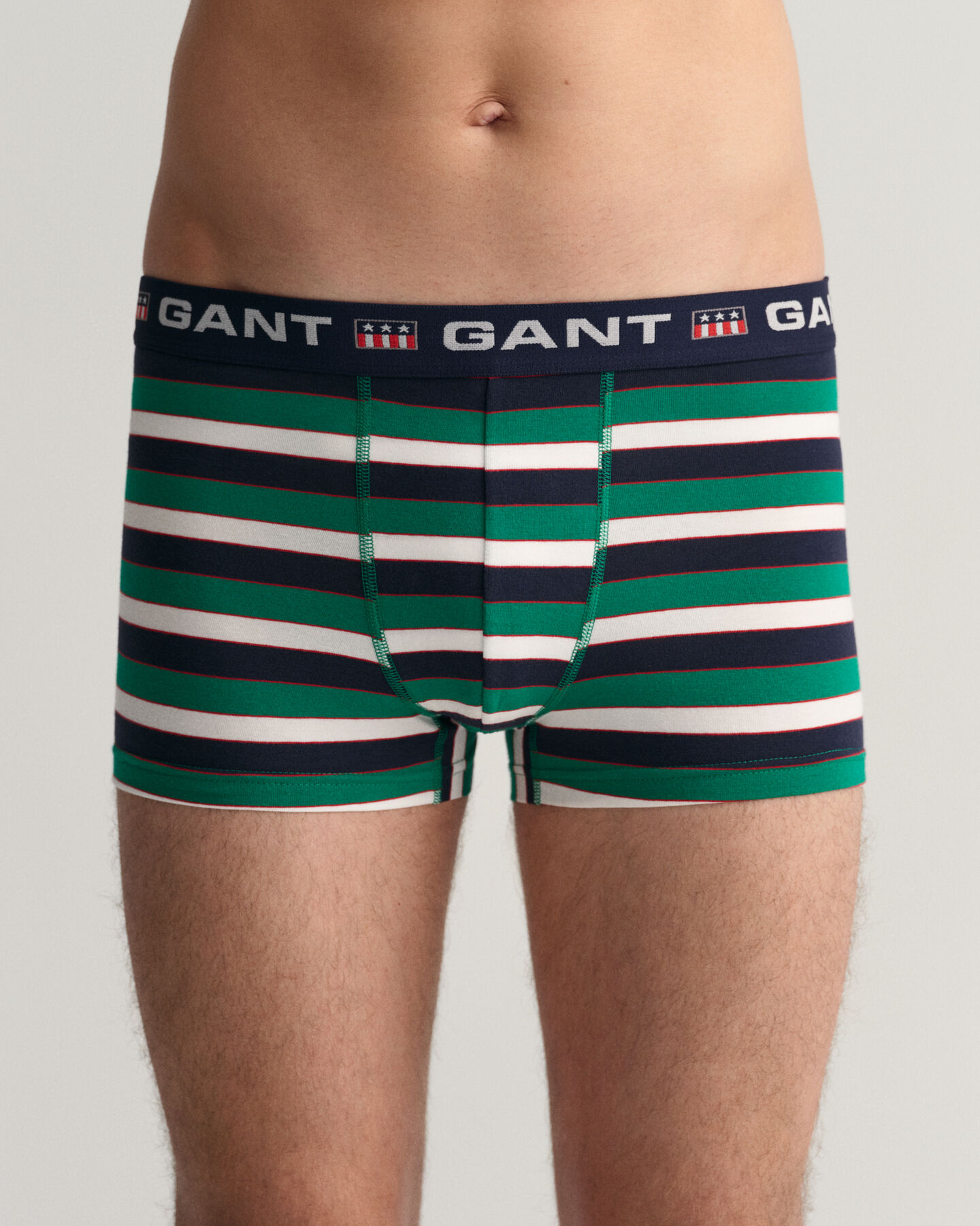 Trepack Retro Shield randiga kalsonger