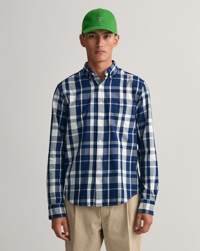 Hög keps i bomullstwill