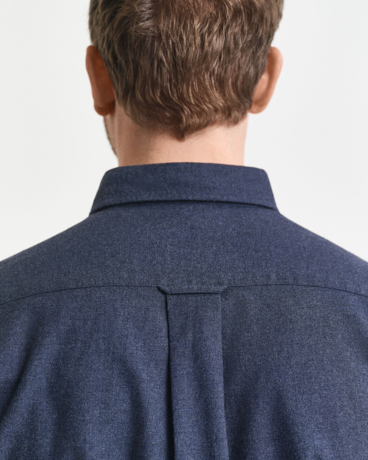 Regular fit melerad flanellskjorta