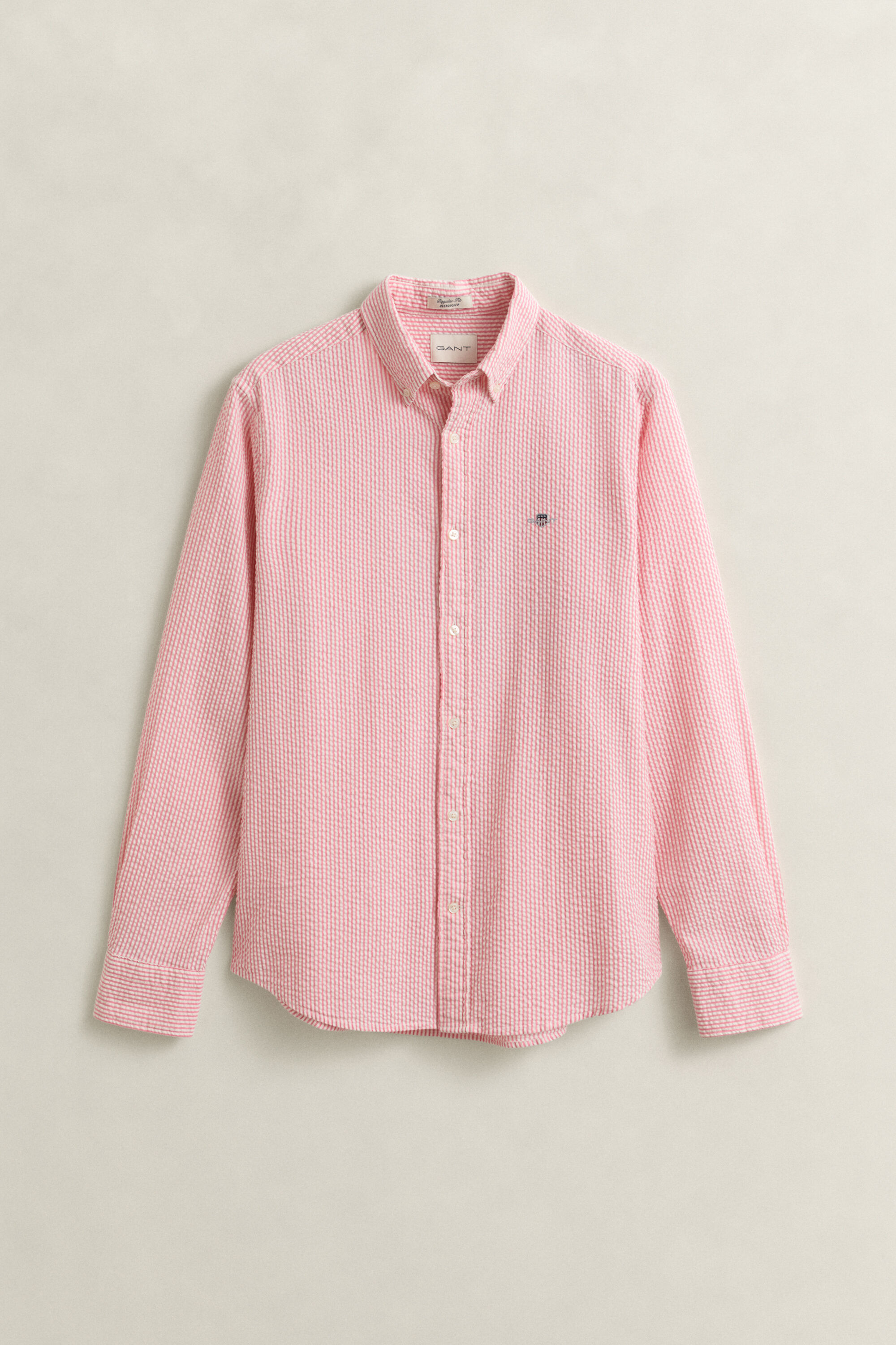 Regular fit randig skjorta i bäckebölja