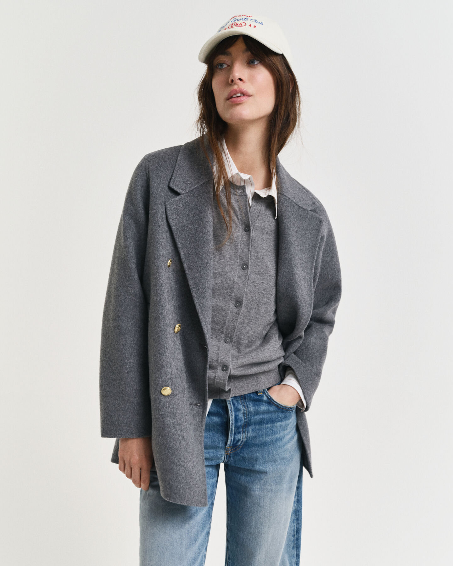 Skepparjacka med handsydda detaljer