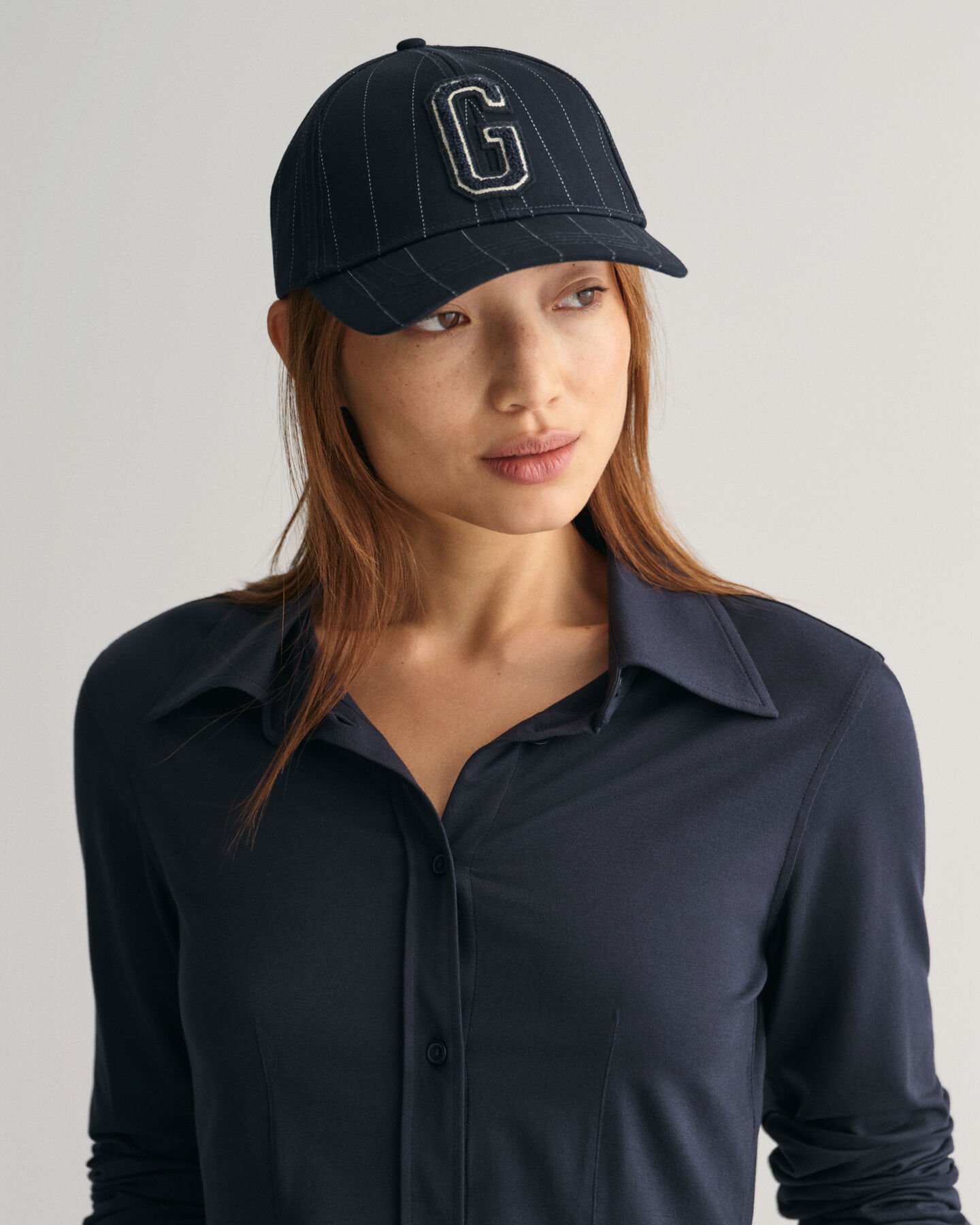 Slim fit skjorta i jersey