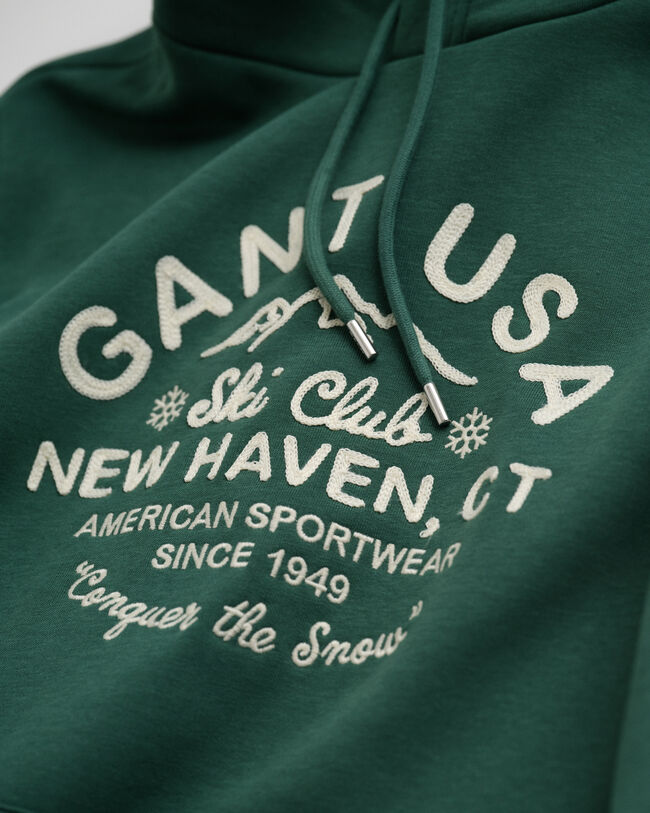 GANT hoodie med vintersportmotiv