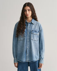 Oversized denimskjorta
