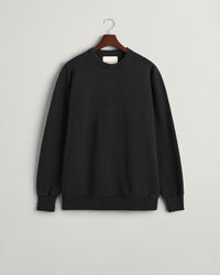 Sweatshirt med rund hals och GANT-logotyp