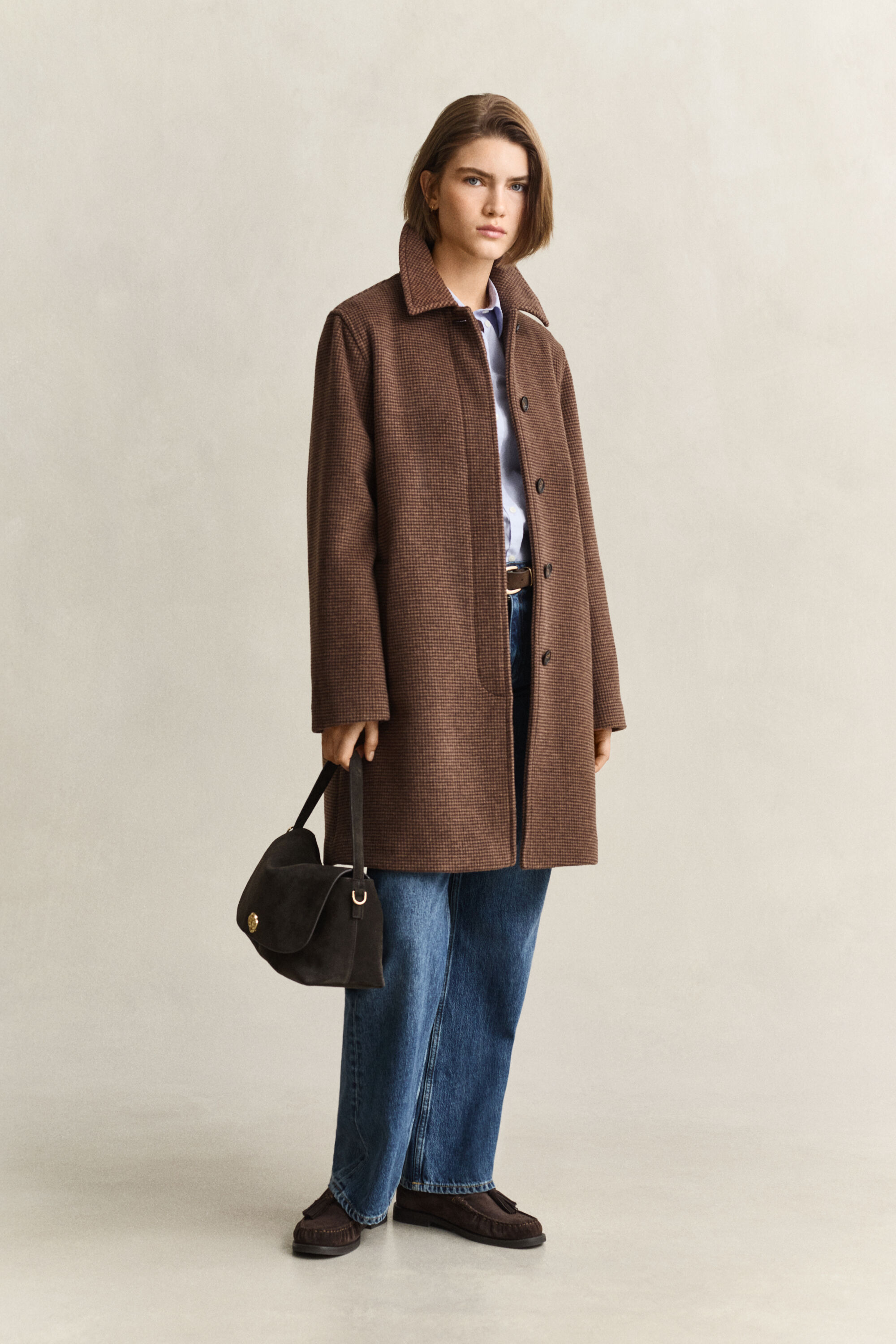Car Coat i ullblandning
