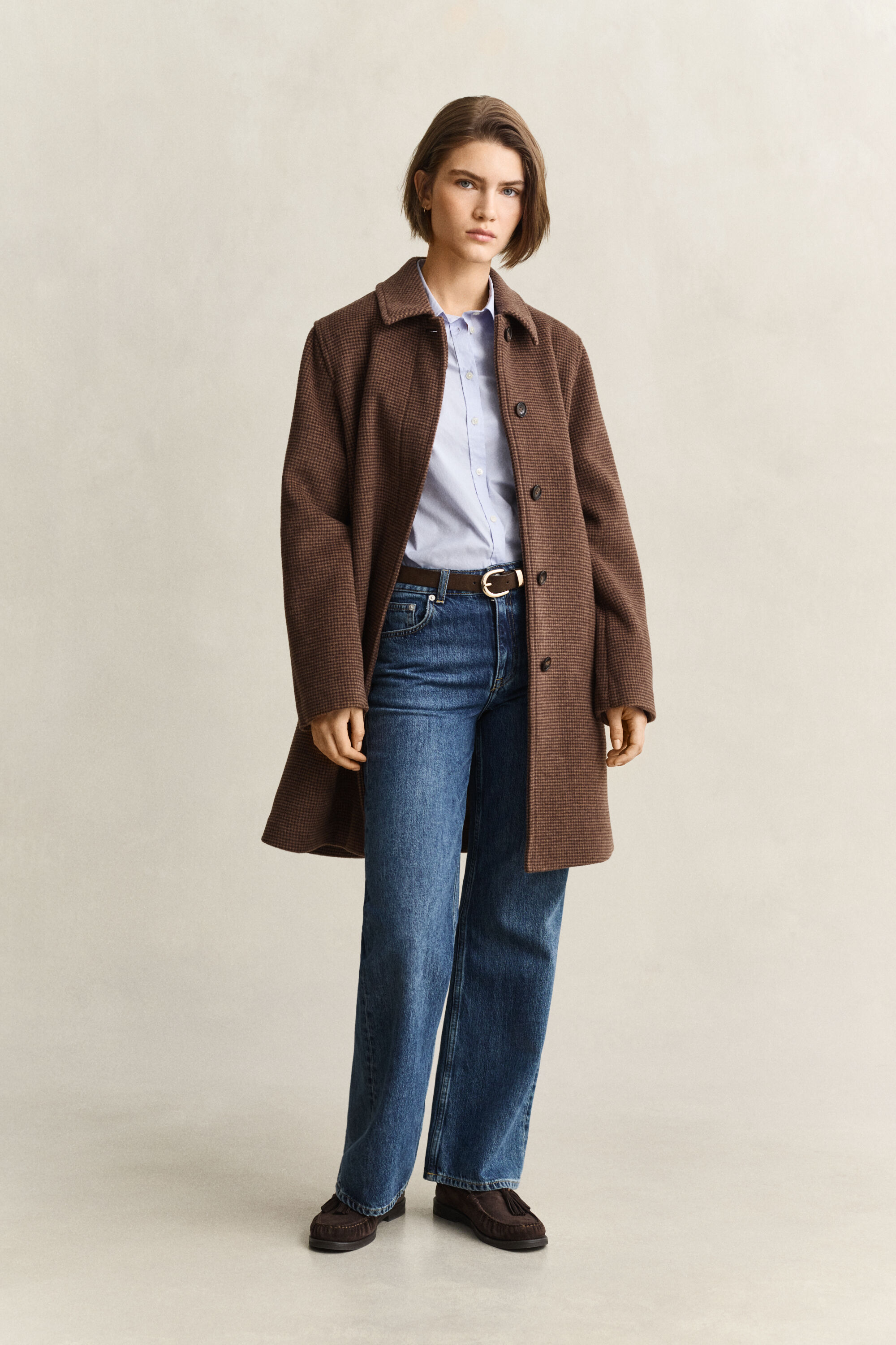 Car Coat i ullblandning