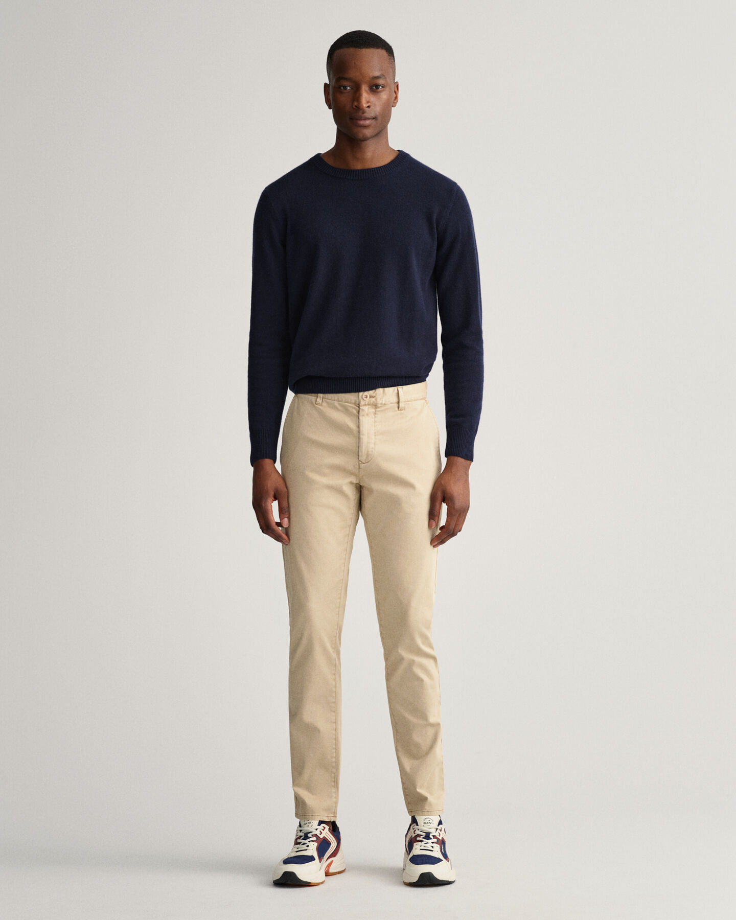 Molsey extra slim fit borstade chinos